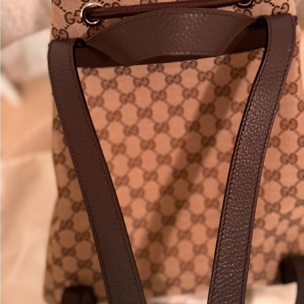 Gucci Beige Drawstring Backpack - Picture 7 of 10